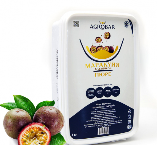 Пюре Agrobar маракуйя 1 кг замороженное